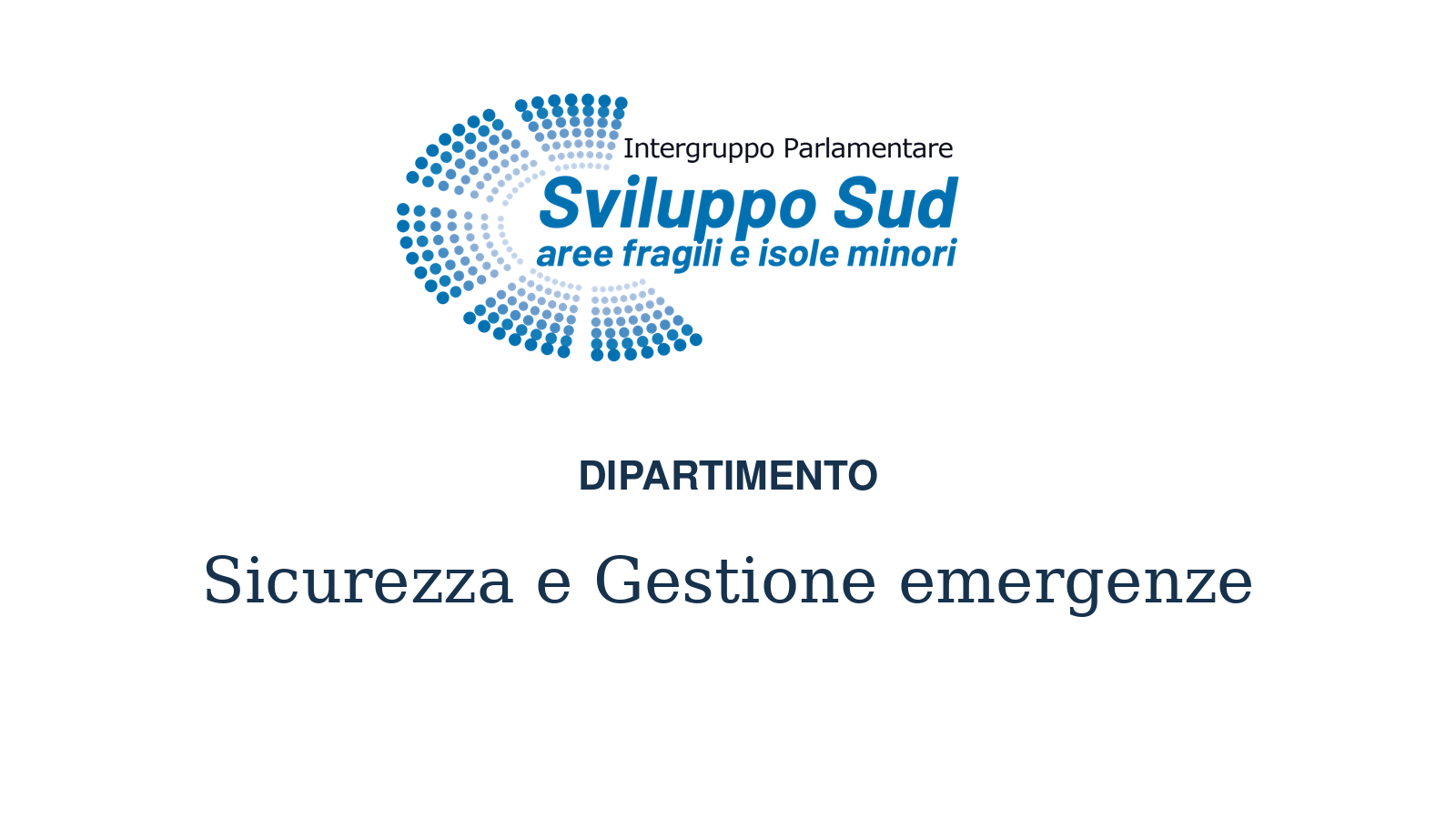 Logo dell’Intergruppo — Dipartimento Sicurezza e Gestione emergenze