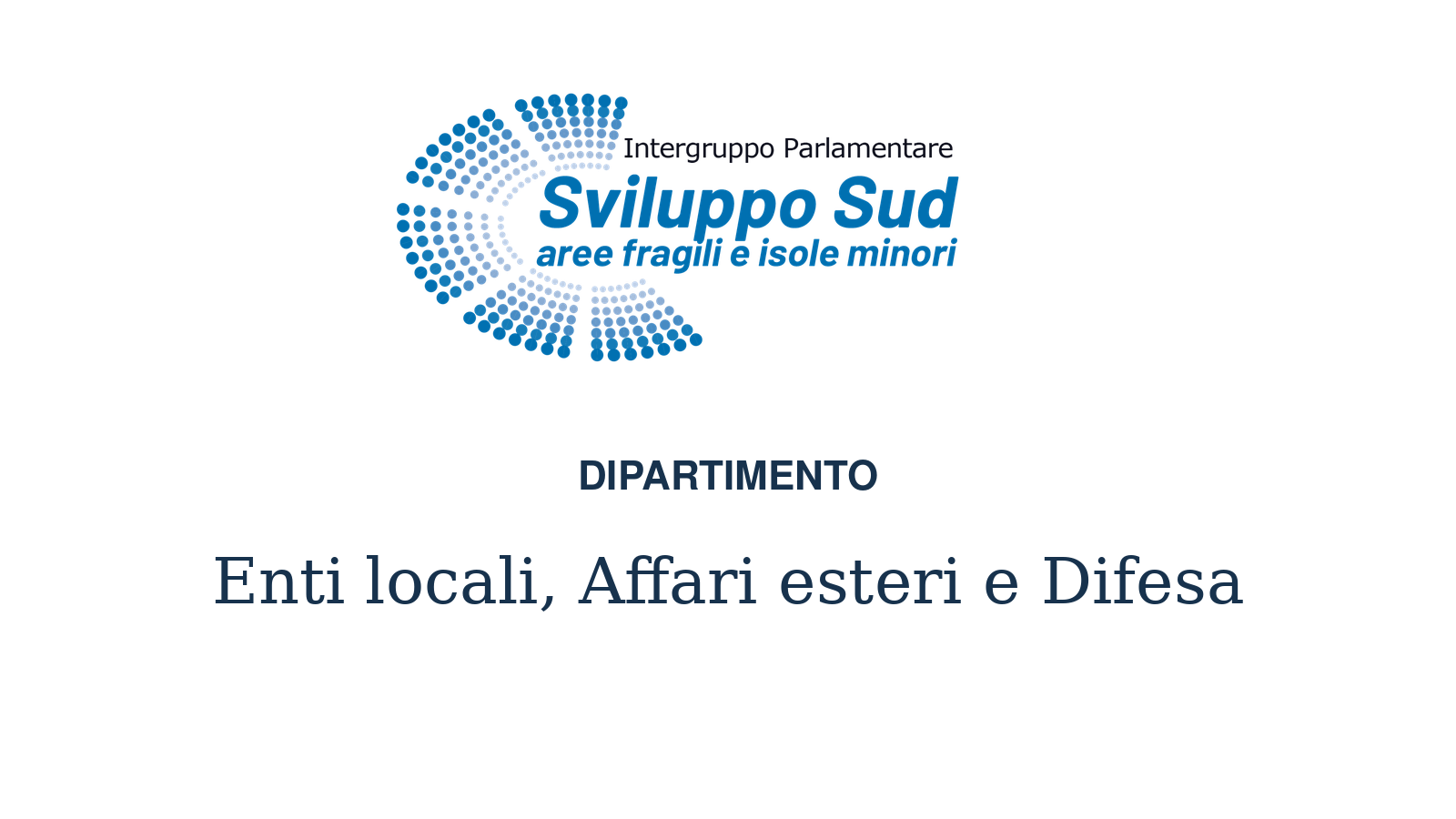 Logo dell’Intergruppo — Dipartimento Enti locali, Affari esteri e Difesa
